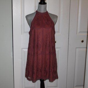 Wild Honey Mauve Halter Dress